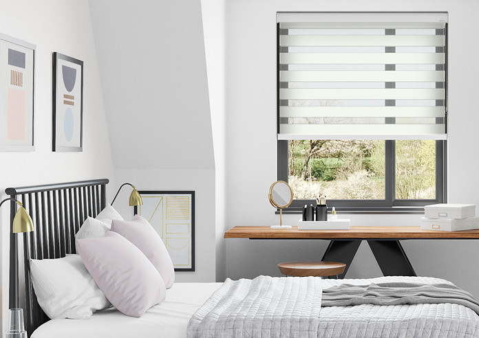 Shine, Linen White - Day Night Blind - Image 3